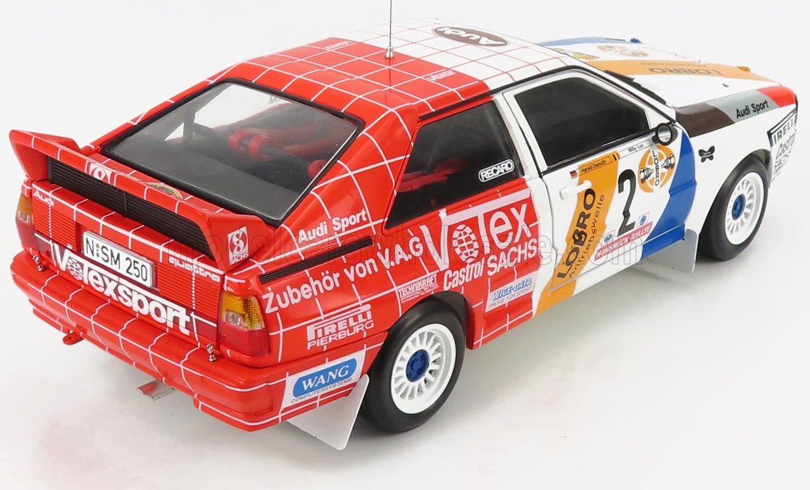 Audi quattro A1 #2 Rallye Hunsrück 1984 Sun Star 1:18 - model kolekcjonerski - ujęcie 2